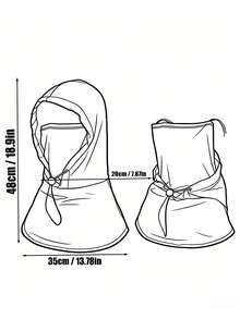 Bộ khẩu trang và mũ nhẹ, thoáng khí và chống tia UV này phù hợp cho cả nam và nữ, có thể dùng làm khẩu trang, mũ chống nắng hoặc mũ đi xe đạp. - Nhiều màu - Xem 4