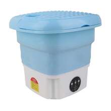 Lavadora plegable, tipo tambor pequeño, portátil, totalmente automática o semiautomática, lava ropa interior, calcetines y ropa de bebé, centrifuga y seca en uno - Tipo de Enchufe A USA (110-127V) - Ver 3