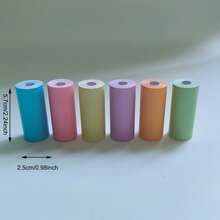 Colorful Mini Printer Paper, Thermal Paper 57 * 25mm For Pocket Inkless Portable Blue-Tooth Printer Mini Portable Printer Paper - Multicolor - View 5