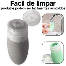 Set Of 6 Travel Bottles For Shampoo, Cream, Liquid Soap, Portable Plastic Liquid Dispensers, 70ml - 6 件 - 查看 4