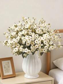 1/3/60pcs 35cm Artificial Rose Flower Bouquet, Suitable For Wedding Decor, Valentine's Day Decor, Birthday Decor, Anniversary Decor, Home Decor, Desk Decor, Bedroom & Bathroom Decor, Office Desk Decor, Room Decor, Autumn Decor, Flower Pot Decor, Valentine's Day Gift, Graduation Gift, Etc. (3pcs/Bundle) - White - View 7