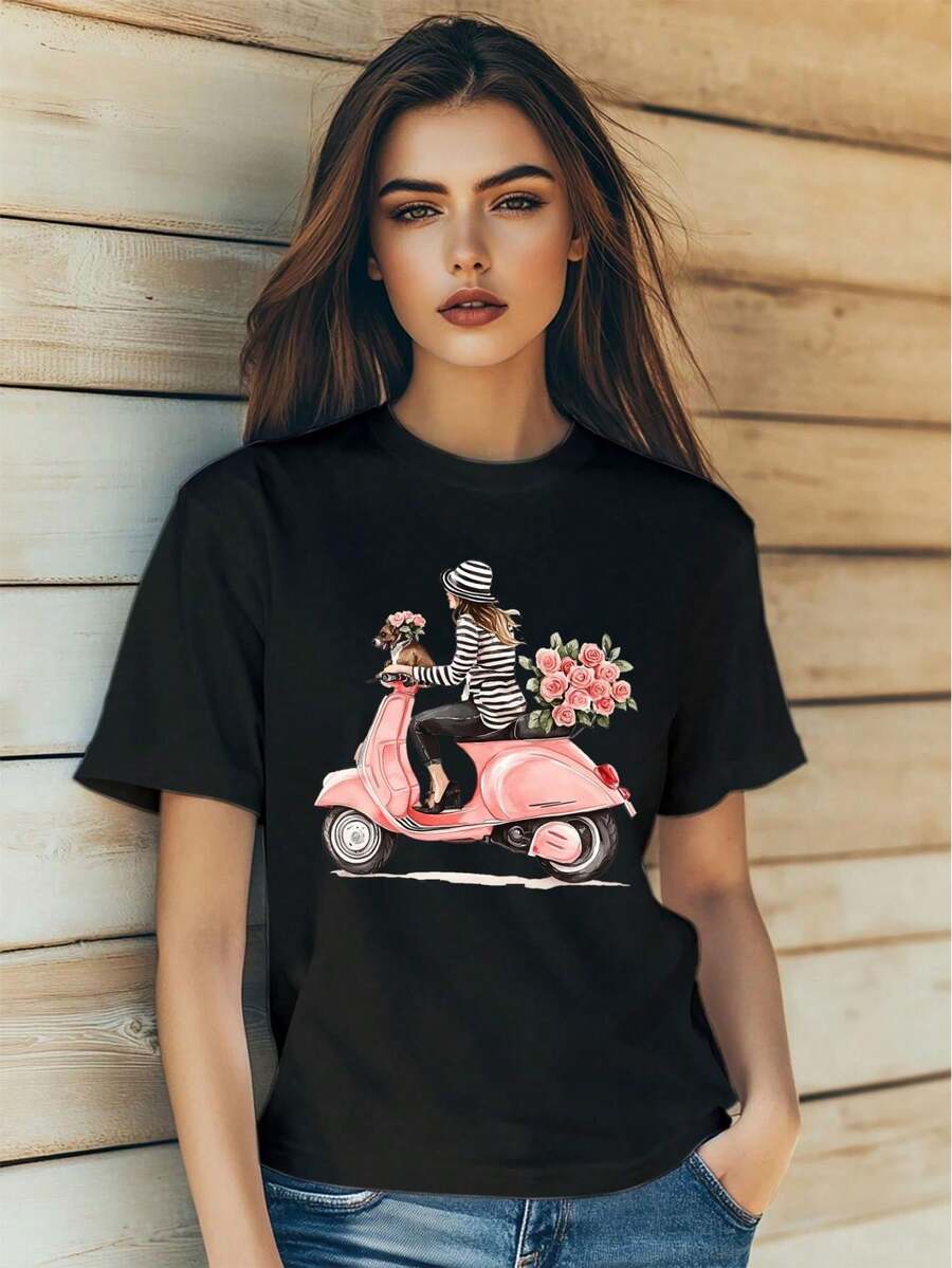 Camisetas de mujer - Negro - Ver 1