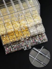 120-Slot Transparent Nail Art & Jewelry Storage Box, 5 Layers - Clear - View 3