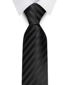 1pc Men's Striped Necktie, Essential Suit Accessory For Business, Weddings And Formal Events - Color Mixing - View 14