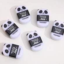 2pcs/Set Panda Shaped Pencil Sharpener & Eraser 2-In-1 Practical Stationery Tool, Wholesale Back To School Student Supplies Party Favors - Random Delivery - View 4