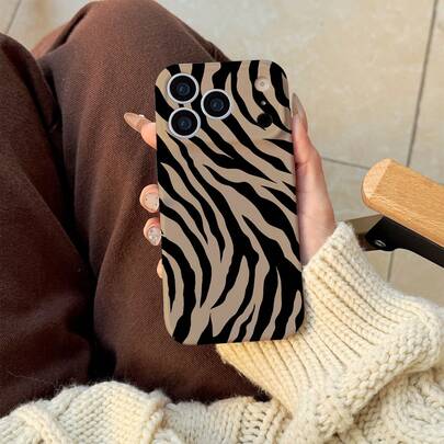 1 pieza Funda de teléfono con estampado de cebra, compatible con iPhone 17 Pro Max, 16 Pro Max, 15 Pro Max, 14 Pro Max, funda de teléfono con estilo coreano e interesante, compatible con iPhone 11/12/13/14/15/16 Pro Max Plus, diseño elegante para hombres y mujeres, regalo ideal para la novia en Navidad, San Valentín, Pascua, temporada de bodas y cumpleaños