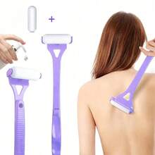 Backside Lotion Applicator - Sunscreen - Moisturizer - Long Handle Foldable Roller Applicator For Back - Curved Body Lotion Application Tool - A - View 12