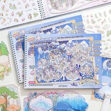Micro Landscape Sticker Collection Book 7.0 - Fantasy Theme Landscape 3D Pop-Up Stress Relief Stickers Scrapbook Supplies Stationery Funny Stickers Kindle - Six Major Scenes [Paper Miniature Scene Collection 7.0] - View 2