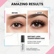 Pegamento para extensiones de pestañas en racimo, súper fuerte, sin látex, resistente al agua, adhesivo para extensiones de pestañas (10ml) - transparente - Ver 4