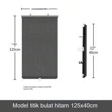 No Drill Suction Cup Balcony Sunshade Curtain, Bedroom Blackout Curtain, Home/Office Retractable Anti-UV Roller Blind - Black - View 9