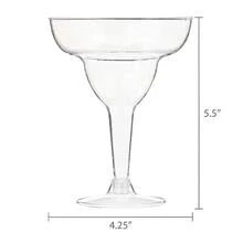 Clear Plastic Margarita Glasses, 10.8 Fl Oz, 8 Pieces, By - 1 - 查看 7