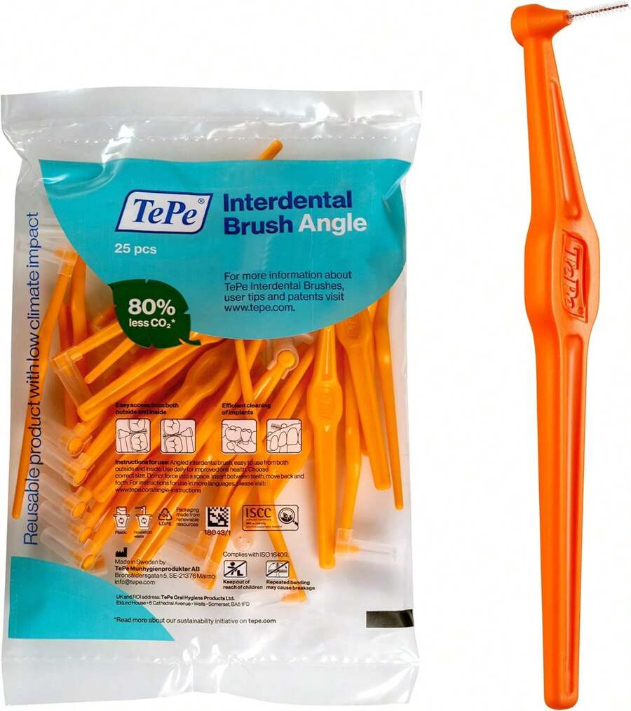 Tepe Interdental Brushes Orange 0.45mm 25 Pack - Orange - View 1
