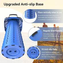 2025 Upgraded Collapsible Stool, Portable Folding Stool, Telescoping Camping Stool With Max Load Capacity 485lbs, Square Retractable Seat For Camping Gardening Fishing HiFKing BBQ [Blue] - SquareStool-blue - View 4