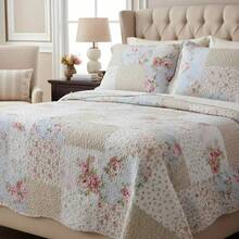 Double-Sided Ultrasonic Boutis Quilt Set (3 Pieces) With Pillowcase - 阿姆斯特丹 - 查看 4