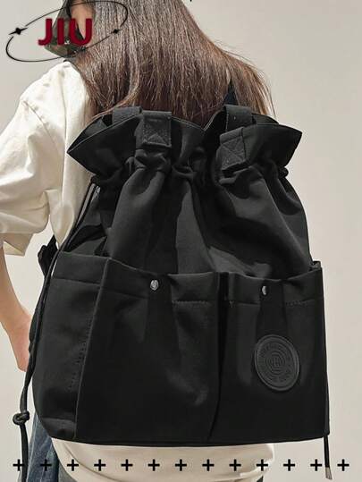 15.6英寸笔记本电脑容量尼龙通勤背包，轻便多口袋学生书包，大容量旅行包，多功能背包，适合学生、中小学生、护士、教师、商务人士、旅行、通勤、购物、办公、约会、徒步、训练、工作、生日/节日礼物