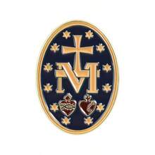 1/3pcs Catholic Faith Symbol Brooch, Zinc Alloy Enamel Material, Latin Prayer Text & Cross Icon Decor, Catholic Religious Theme Badge, Unisex Design, Religious Accessory Gift - Multicolor - View 13