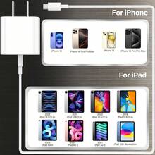 Adaptador de carga rápida de 20W con enchufe tipo A 110-127V de EE. UU. + Cable de carga rápida y transferencia de datos de alta eficiencia de 3.3ft/100cm, compatible con iPhone 17 Pro Max/17 Pro/17/Air/16/15, S25/S24/S23/S22/S21/S20, regalo del Día de San Valentín - Tipo de Enchufe A USA (110-127V) - Ver 5