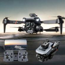 Dron de 3 cámaras, toma vertical, flujo óptico, suspensión, fotografía aérea de alta definición, evitación de obstáculos, cuadricóptero, aeronave de control remoto - Multicolor - Ver 11