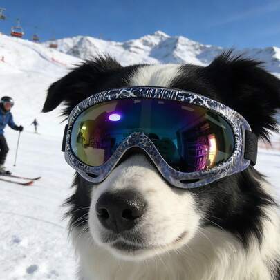 Colorful Spray Painted Pet Goggles For Medium To Large Pets 15-40kg, Suitable For Dog Goggles, Dog Sunglasses, Anti-Wind Glasses And Photography Glasses