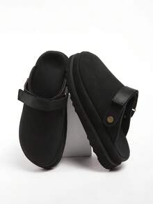 Lightweight Versatile New Autumn Thick Sole Slip-On Loafers - Black - View 2