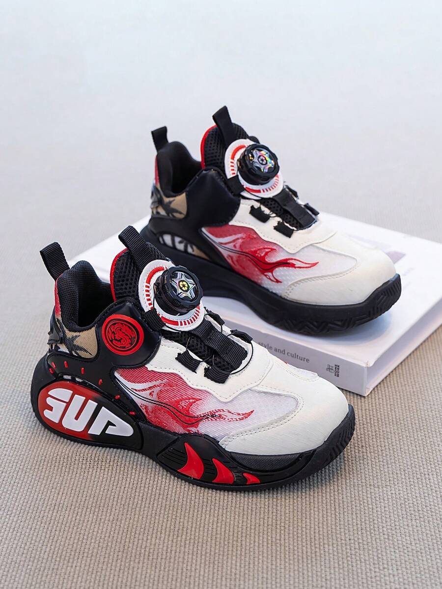 1双儿童运动鞋，男童鞋，2026春季新款旋转扣篮球鞋，防滑男童运动鞋，大童女童运动鞋（请根据实际鞋垫长度订购，鞋垫长度=脚长+0.5厘米，儿童鞋垫长度+1厘米）