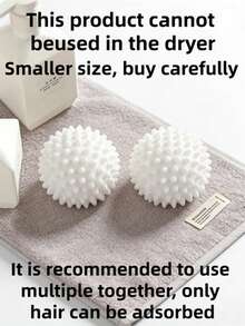 1个可重复使用的洗衣球 - 橡胶材质，去污除毛，专用于特定衣物，无需电源，必备家居清洁用品，衣物柔顺烘干球，减少褶皱和静电，防止衣物在家中和洗衣店缠绕，无需用电，也可作为猫狗玩具，母亲节、情人节、送给朋友、妈妈、女朋友的绝佳礼物，颜色和款式随机。 - 彩色 - 查看 17