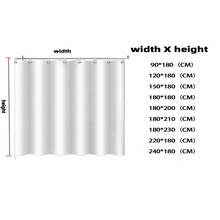 1件/4件套浴帘或浴帘马桶垫浴室垫4件套，浴室用品防水浴帘套装，附赠浴帘挂钩 - A - 查看 8