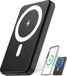 Fast Charging Magnetic Wireless Power Bank 20W High-Speed Slim 5000mAh Portable Charger With USB‑C Dual Input & Output Compatible With IPhone & Android Devices For Travel Valentine's Day Gift - A - View 9
