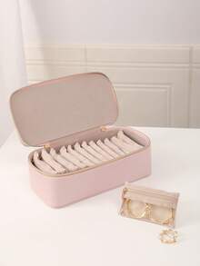 Portable Jewelry Box, Velvet Jewelry Bag, 12-Piece Portable Jewelry Organizer Box For Earrings, Rings, Bracelets, Necklaces - Multicolor - View 4