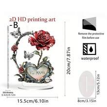 2D HD Printing Art "For MAMA" Acrylic Desktop Ornament - A - View 5