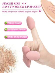 12PCS Makeup Tools Set Including:3PCS Makeup Sponges+3PCS Mini Makeup Sponges+6PCS Mini Air Cushion Powder Puffs - Multicolor - View 3