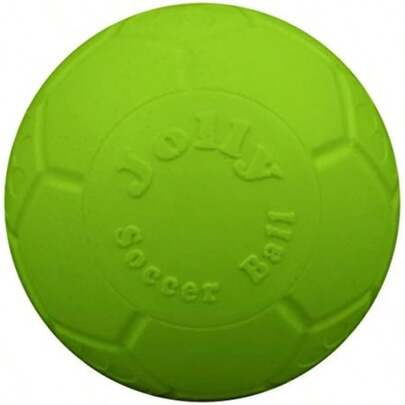Jolly Pets Large Soccer Ball Floating-Bouncing Dog Toy, 8 Inch Diameter,(6 Inch Diameter Apple Green)
