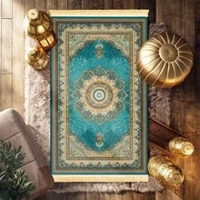 Portable Single-Person Prayer Mat, Suitable For Pilgrimage. Foldable Design Great For Home Use, Applicable For Prayer And Pilgrimage Activities. Can Be Used Indoors And Outdoors, Can Be Placed In Study Or Living Room. - Multicolor - View 4