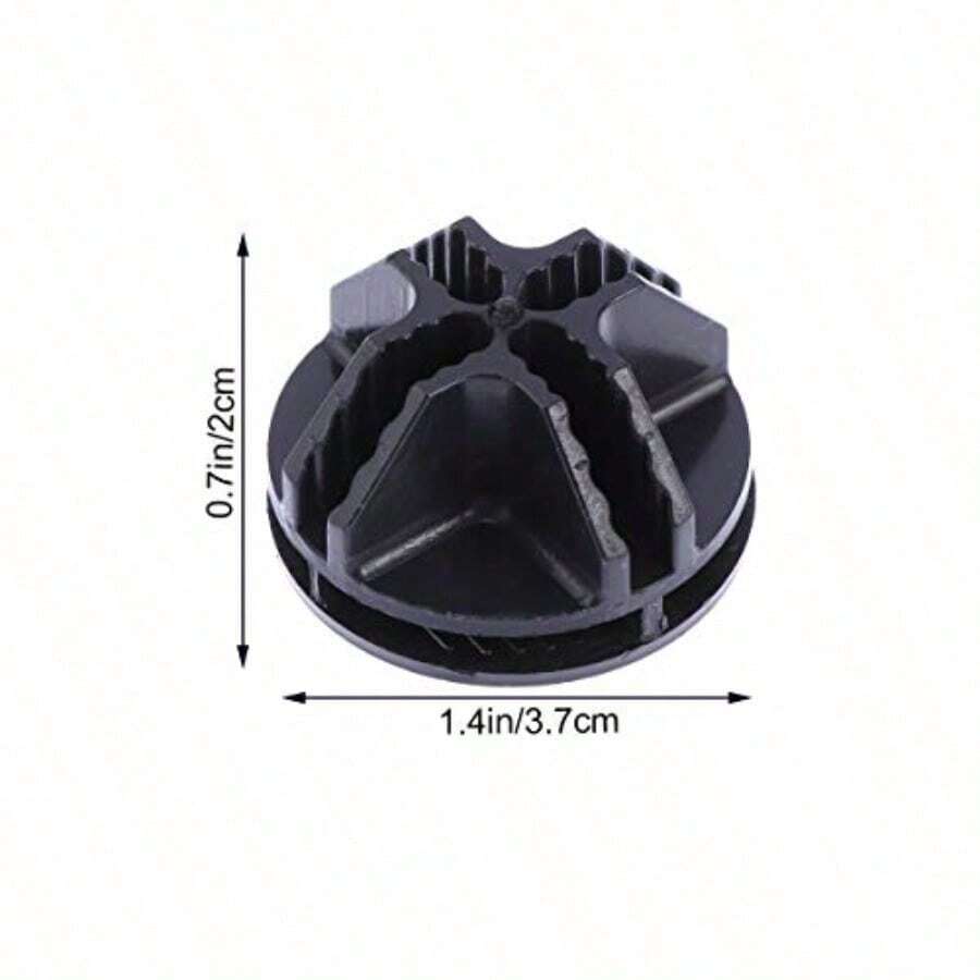 Conectores de plástico para armarios modulares, 50 piezas, para organizador de rejilla de alambre, fácil instalación y reconfiguración - Negro11 - Ver 1