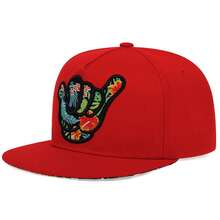1 szt. czapka typu snapback FAEEDOM, haft na brodzie, modna czapka hip-hopowa w stylu streetwear, swobodna czapka z siateczki na wiosnę i jesień, podróże i plażę - Wielokolorowe - Zobacz 4