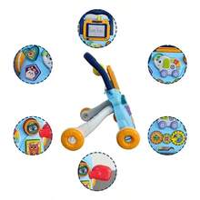 Andadera De Bebe 3 En 1 Juguete Tablero De Dibujo Para Niños - Azul - Ver 5