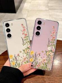 1个精美花卉蝴蝶软壳手机壳，兼容华为荣耀、Galaxy A04e/12/A13/A14/A34/A50/A52/A53/A54/S21/S22/S23/S24/S25/S25Ultra/S25FE/S26/S26 Plus/S26 Ultra/S26 Edge、6A/7A/8A、12T/13T/15T/15T Pro，国际版，非国内版 - 無色 - 查看 2