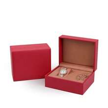 Caja de regalo de joyería y reloj de cuero de lujo, diseño resistente al agua para proteger y organizar el reloj al por menor - El mismo estilo en varios colores. - Ver 10