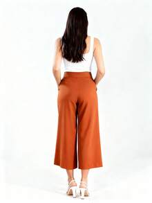 Women Pants - Burnt Orange - View 2