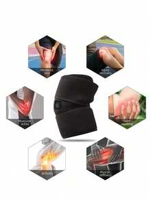 1pc Knee Heating Pad, Knee Wrap Heating Therapy Electric Warmer, Suitable For Men And Women Knee Leg Calf Arm, Includes USB Power Cord, 3 Seconds Long Press Switch To Start Heating Christmas Gifts, Hand Warmers, Gifts For Men, Stocking Stuffers, Hand Warmers Rechargeable, Spring Summer Picks, Brides Maid Gifts, Room, Bedroom Decor, Bedroom Decor, Beach, Travel, For Men, For Women, Vacation,Cute Stuff - one-size - View 5