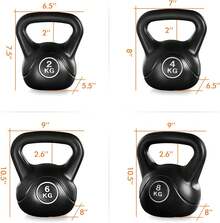 Kettlebell - 2+4+6+8 kilos - Ver 2