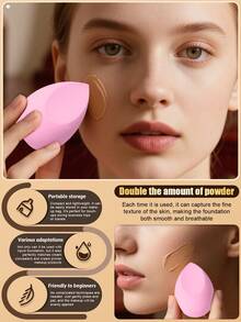 12PCS Makeup Tools Set Including:6PCS Makeup Sponges+6PCS Triangle Powder Puffs - Multicolor - View 9