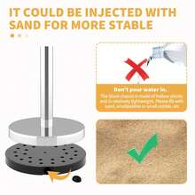 6 piezas de poste de control de multitudes con alfombra roja extendida de 26 pies, postes plateados, cola con 4 cuerdas de terciopelo rojo de 5 pies, barreras de cuerda para control de - 6 piezas - Ver 5