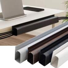 1 pieza Caja de gestión de cables de escritorio, sin necesidad de perforación, bandeja organizadora de cables, protector de cables - Multicolor - Ver 3