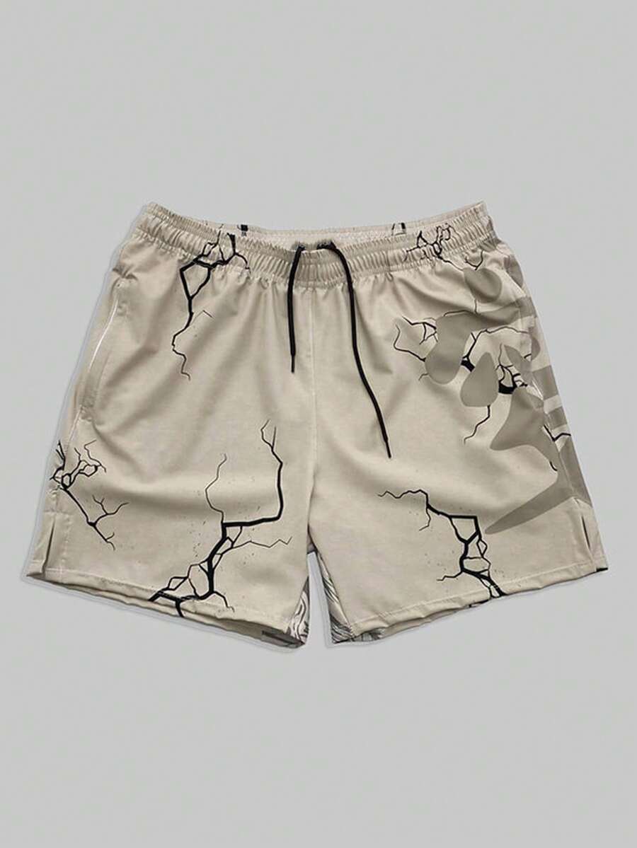 Men's Statement Print Shorts Fashion Designer Patterned Casual Daily Wear Shorts - Nhiều màu - Xem 1