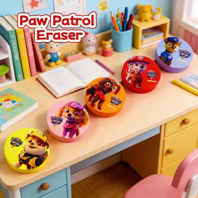 Paw Patrol Bộ 3/6 cục tẩy hình chú cún con dễ thương, tiện dụng. Đóng gói ngẫu nhiên, thích hợp cho văn phòng phẩm, tiệc tùng và trường học; bao gồm tẩy, đồ dùng văn phòng, bút chì, đồ dùng học tập, đồ dùng thiết yếu cho năm học mới, đồ dùng cho giáo viên, quà tặng; lựa chọn lý tưởng cho mùa tựu trường và ngày Quốc khánh.
