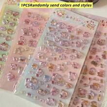 Cute Animal 3D Embossed Stickers, Cartoon Fun Toy Stickers, Transparent Phone Case Decorative Stickers - Multicolor - View 12