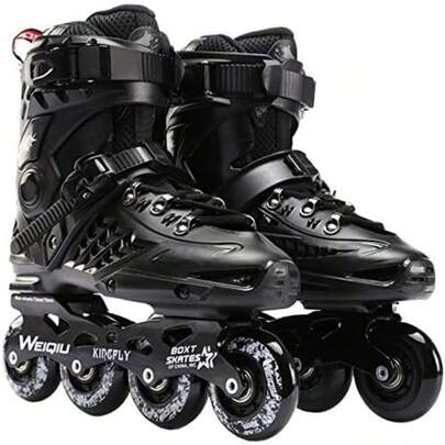 Unisex Professional Fitness Inline Skates High-Elastic PU Wheels Breathable Roller Skates For Adult Men Women Beginners Indoor Outdoor Skating
