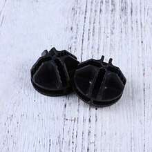 Conectores de plástico para armarios modulares, 50 piezas, para organizador de rejilla de alambre, fácil instalación y reconfiguración - Negro11 - Ver 3