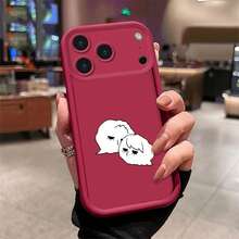 Lovebirds  For  16 16E 15 14 13 12 11 Pro Max 16 15 14 Plus 13 12 MINI   Thickened Shockproof, Premium Silicone, Trendy Creative Soft Shell - Agapornis - Blanco antiguo LIXMEY - Ver 3